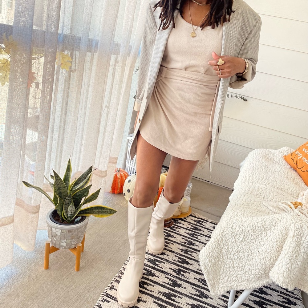 Two Piece Cover Up Toweling Wrap Skirt Set Size 10